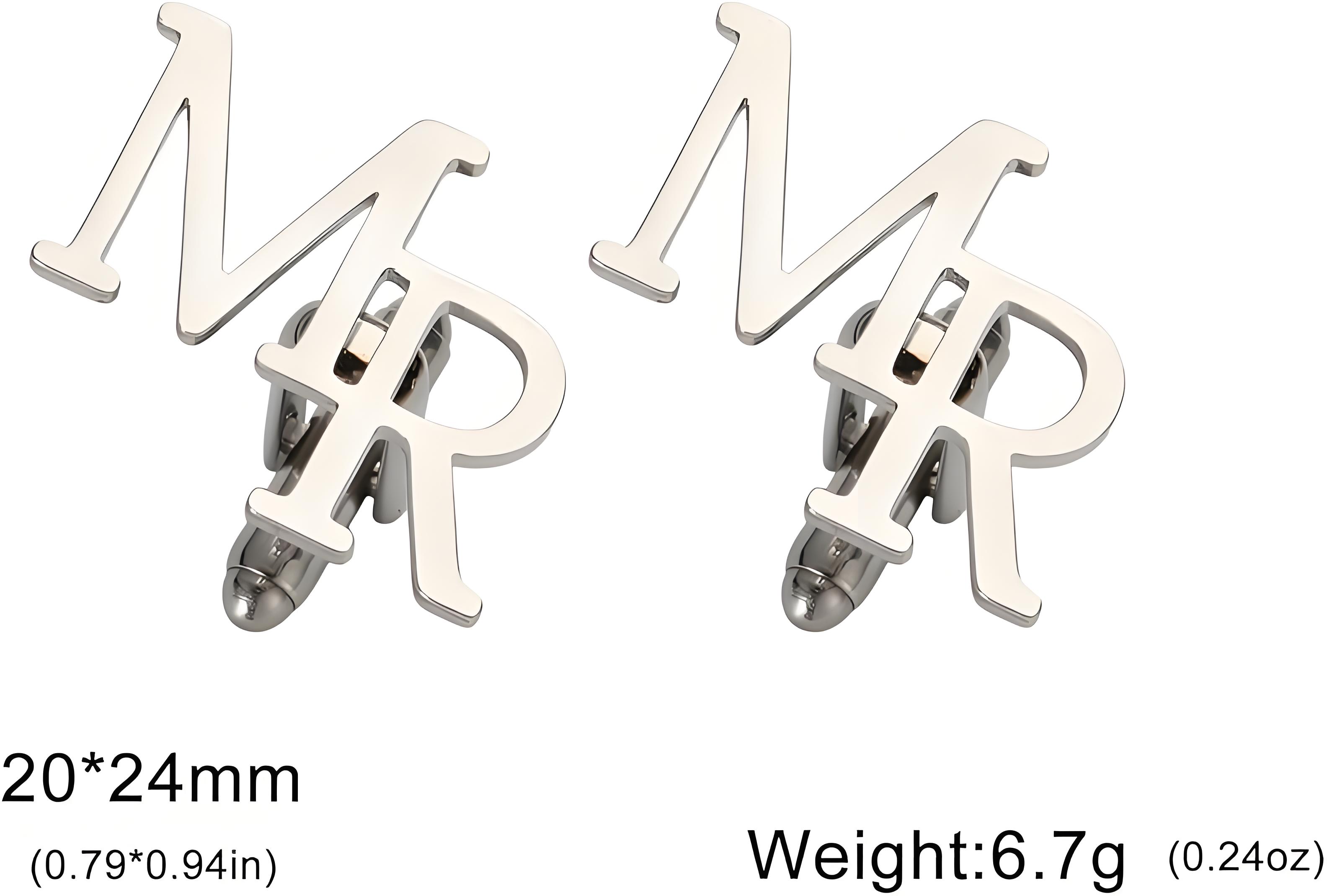 Monogram Cufflinks Set - 맞춤형 금도금 