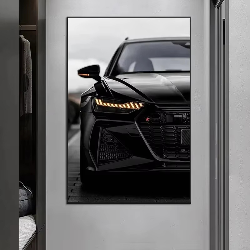 대형 블랙 인더스트리얼 스타일 스포츠카 포스터 럭셔리  - Luxury Lifestyle Cars 리뷰 및 가격
